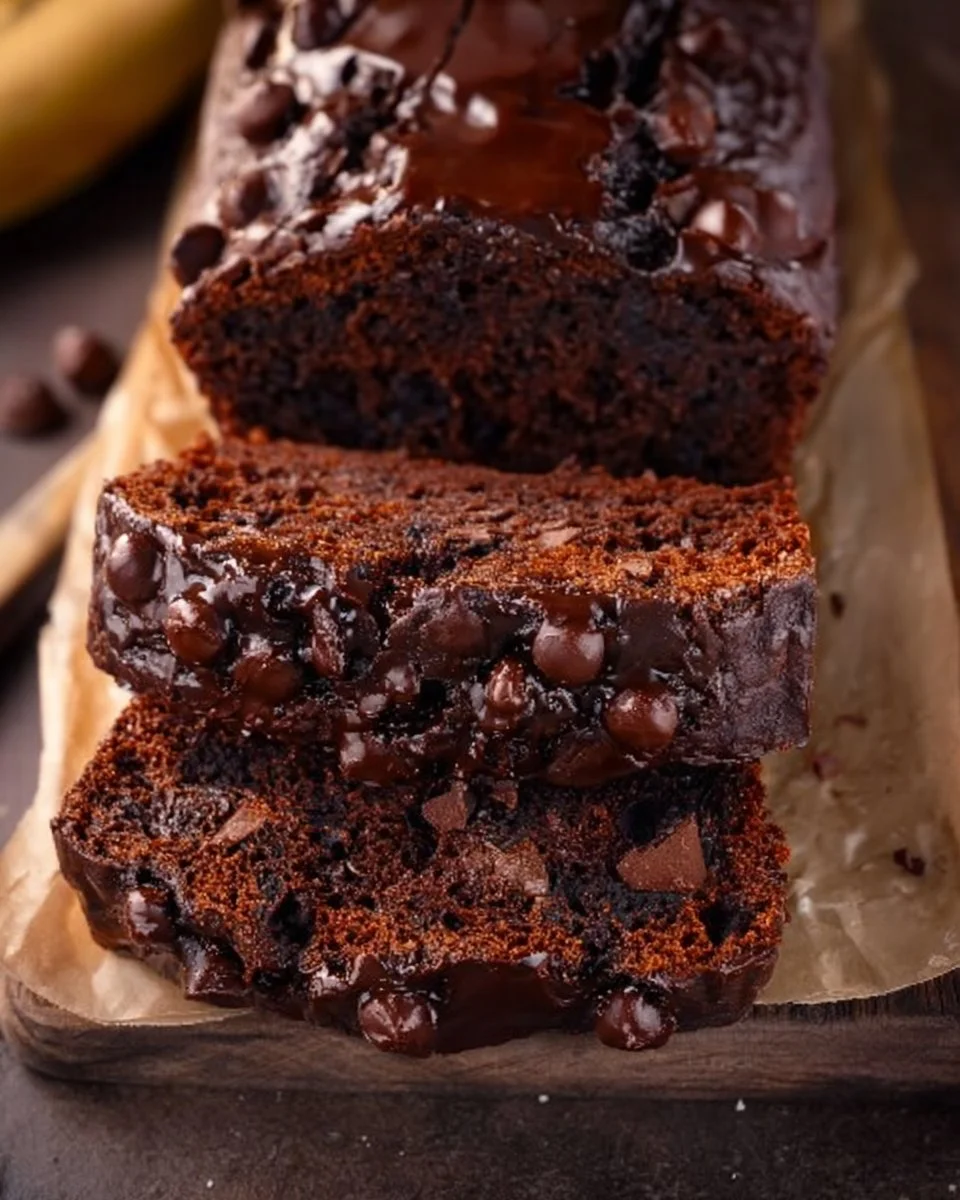 High Protein Chocolate Banana Bread