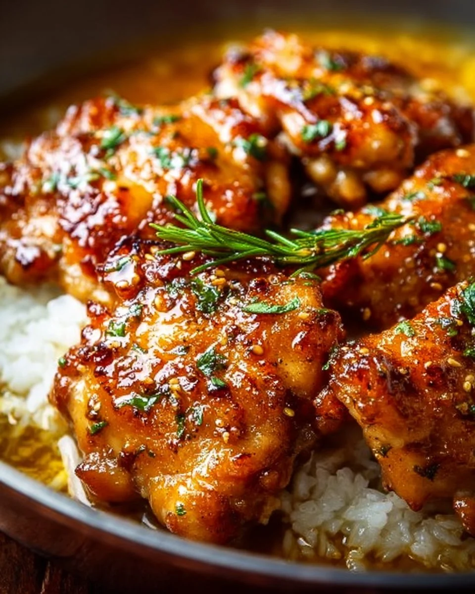 Honey Garlic Chicken Thighs