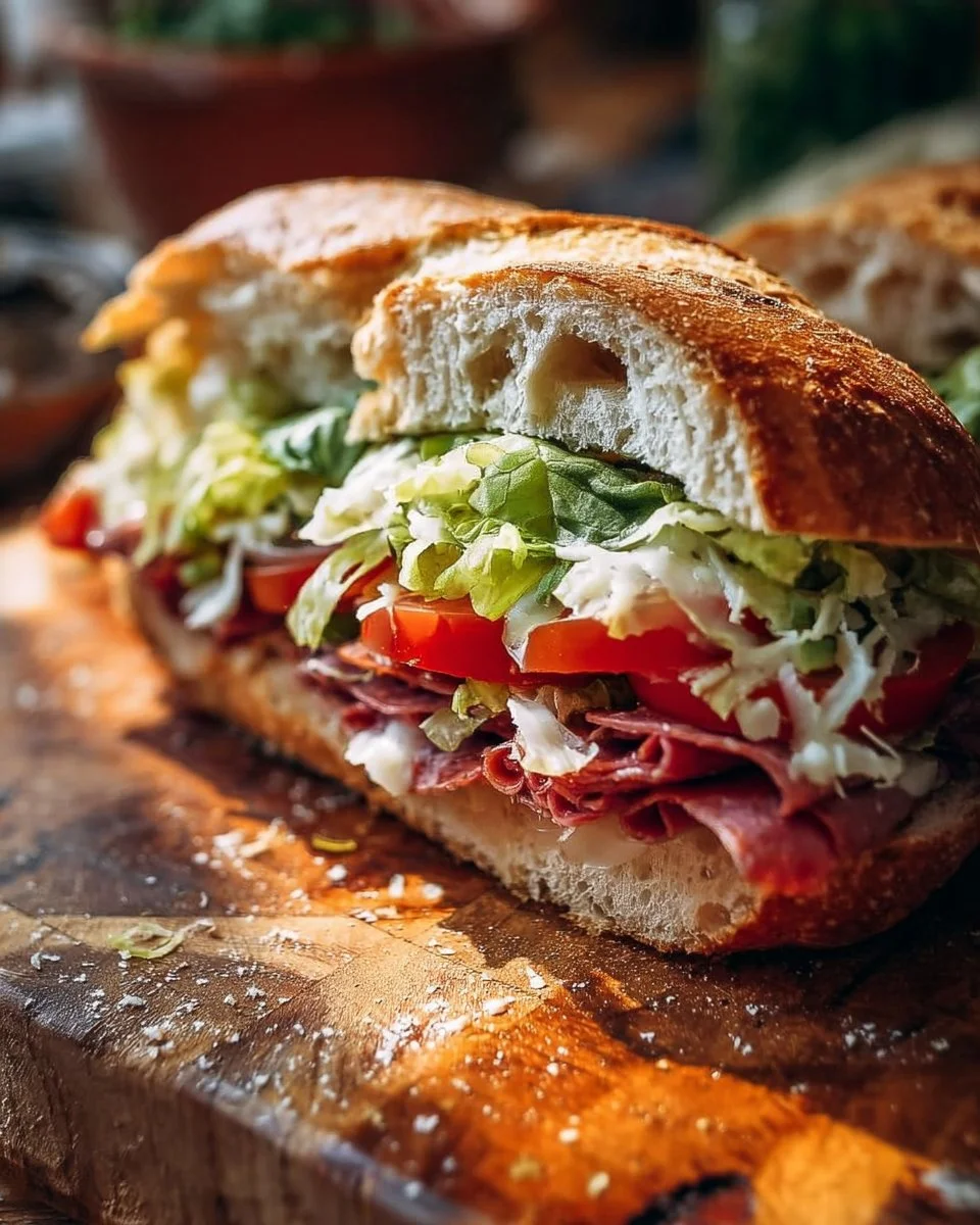 Italian Grinder Salad Sandwich