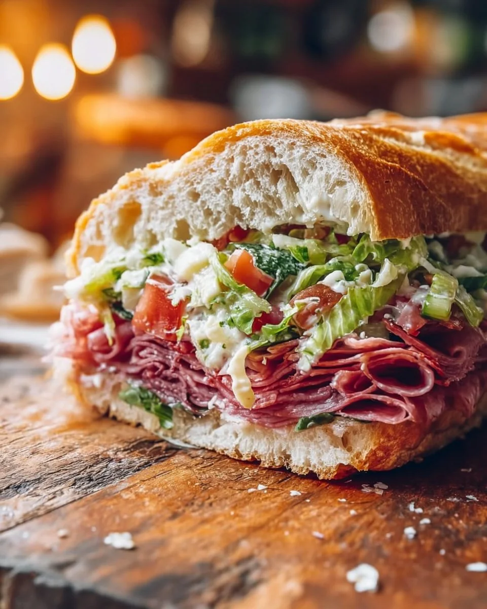 Italian Grinder Salad Sandwich