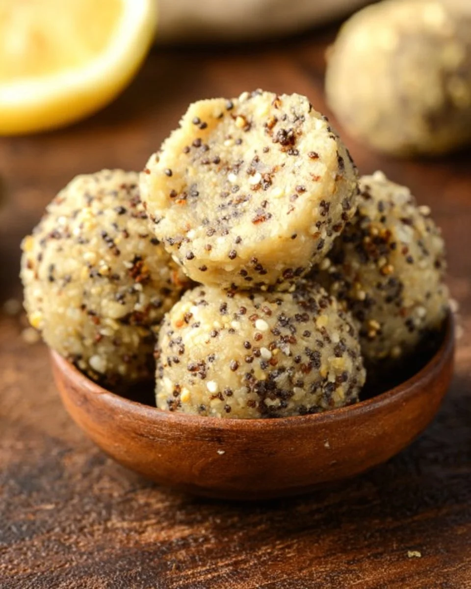 Lemon Poppy Seed Energy Bites