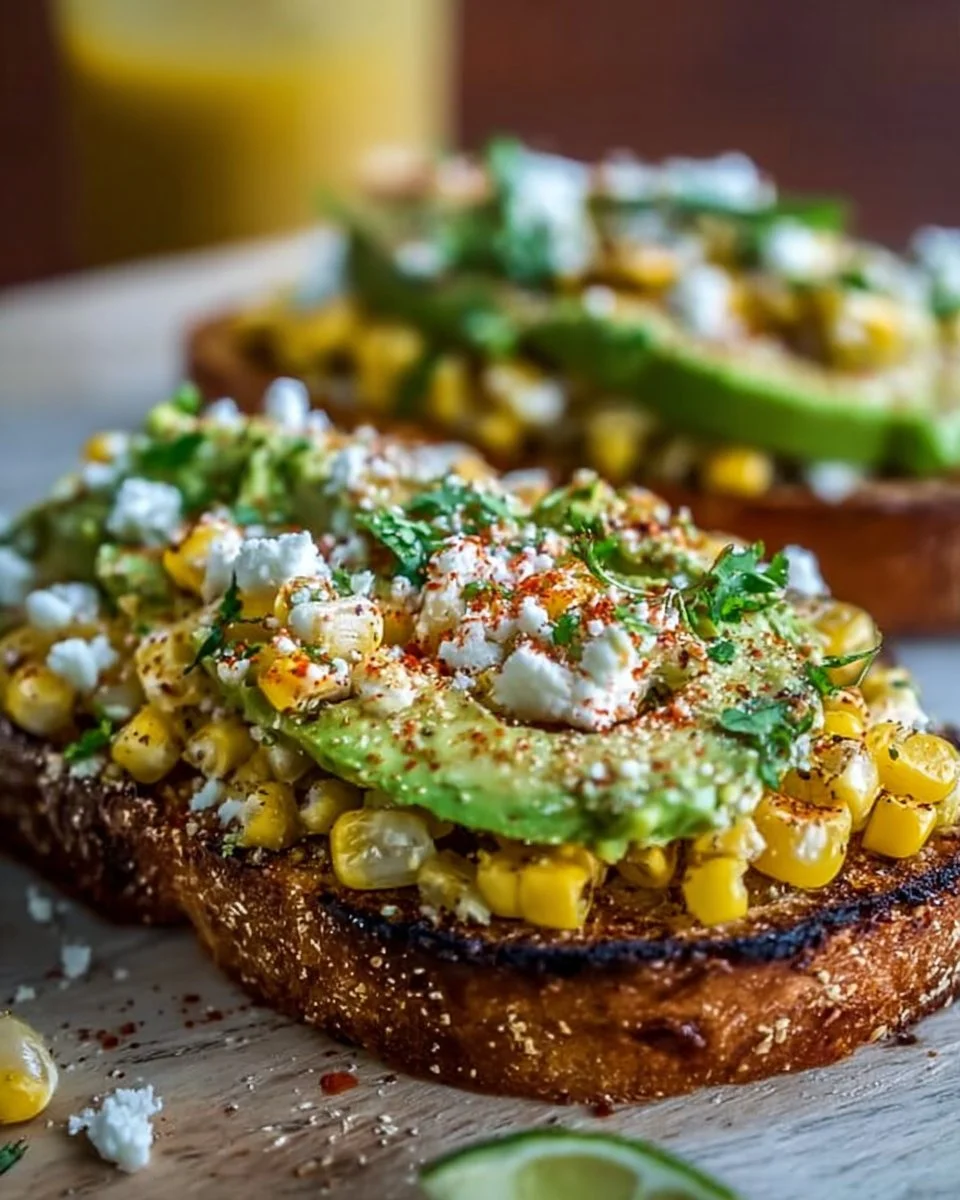 Mexican Street Corn Avocado Toast