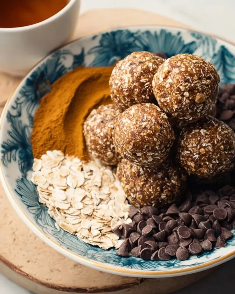 Healthy homemade oatmeal protein balls packed with energy and nutrients.