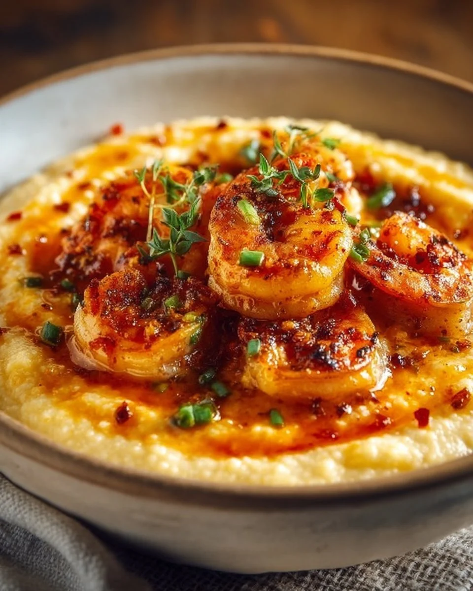 Ruth's Chris Inspired Shrimp and Grits