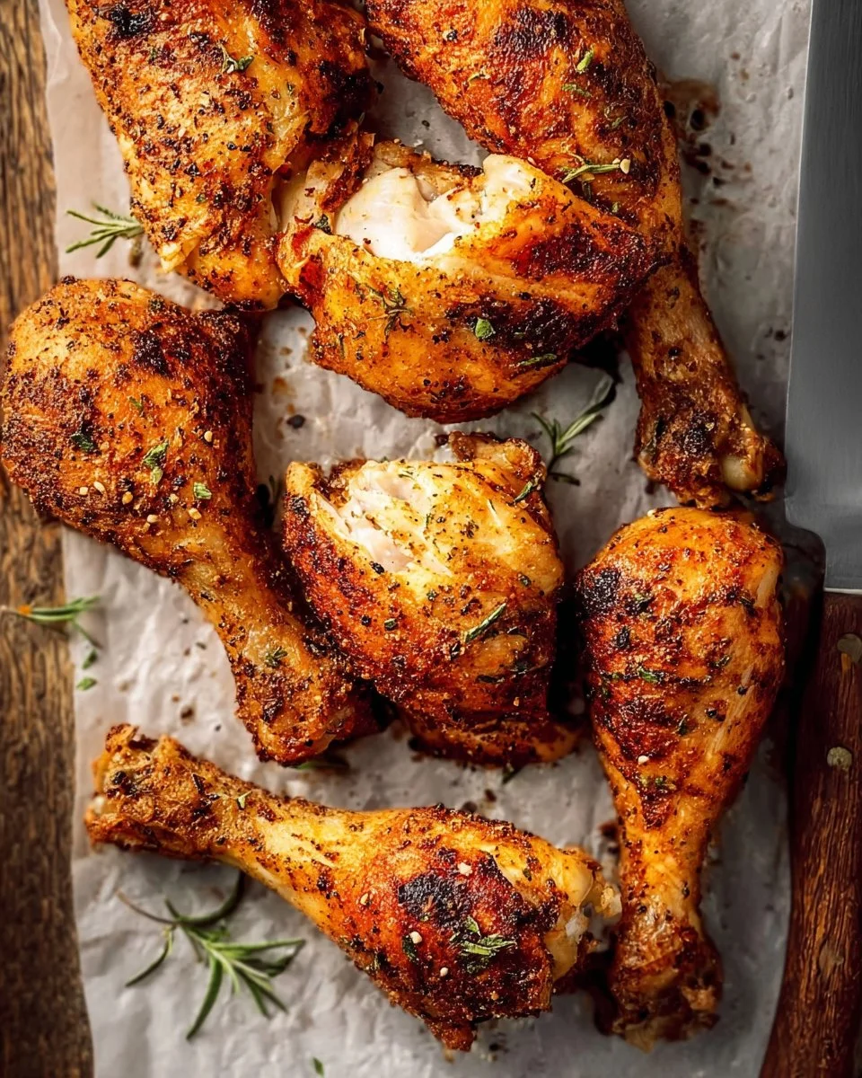 Seasoned Crispy Chicken Drumsticks