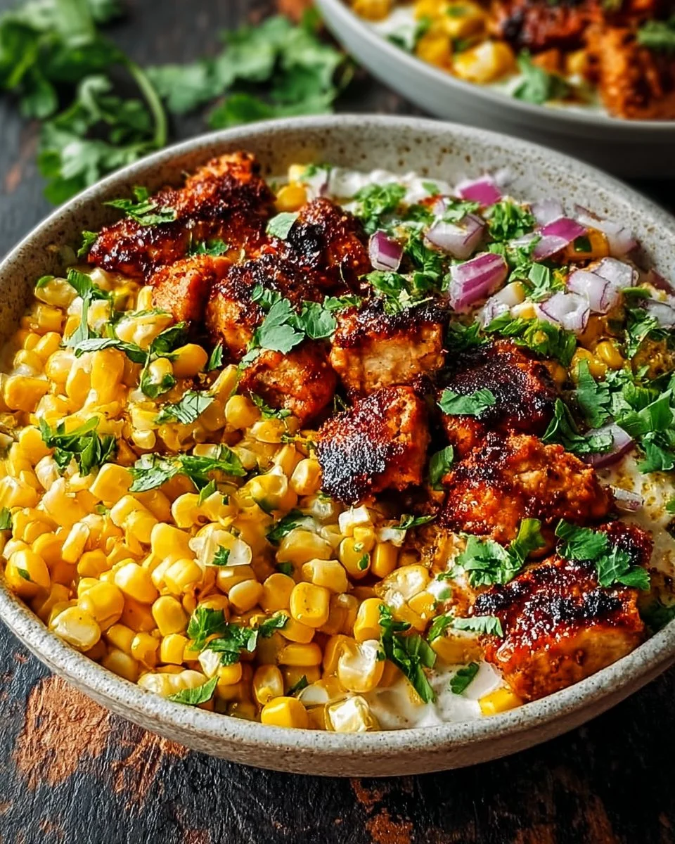 Street Corn Chicken Bowls