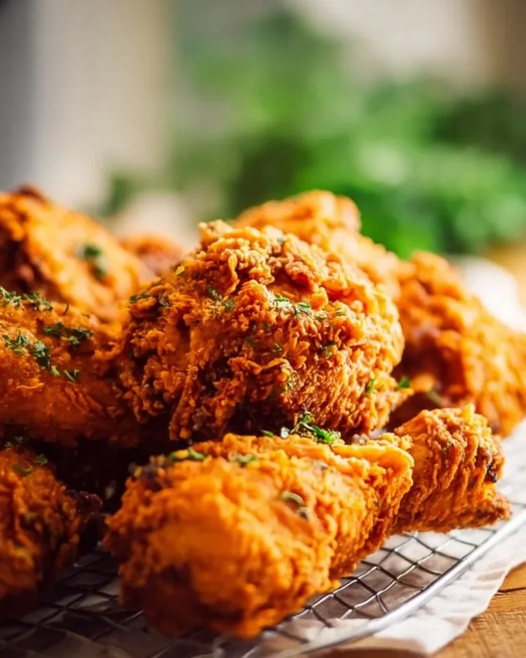 Delicious buttermilk fried chicken served with sides