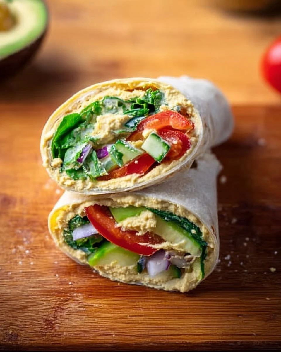 Veggie Wrap with Hummus